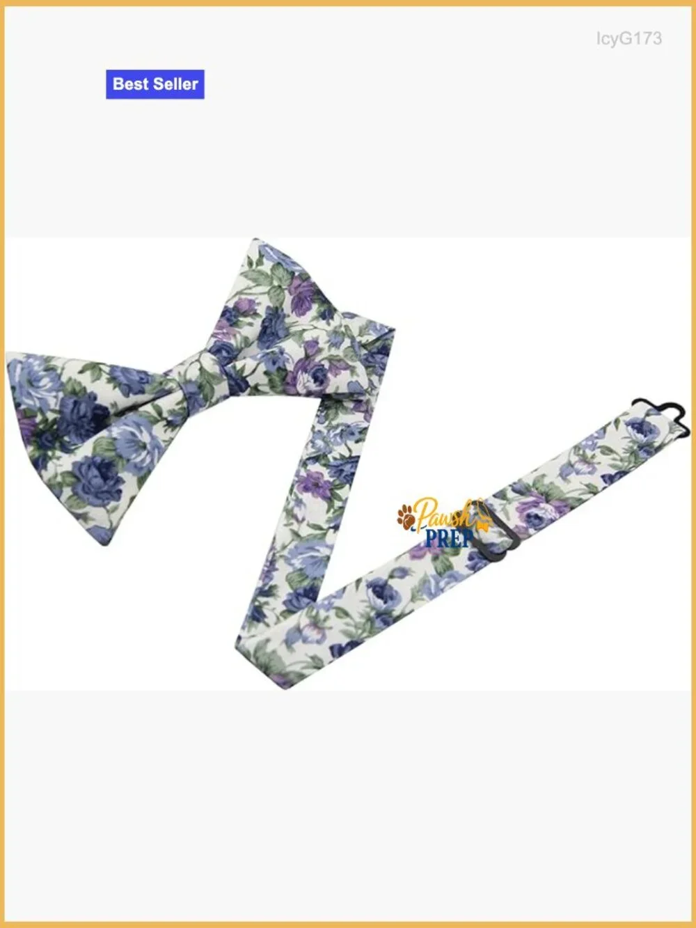Cotton Floral Bowtie for Men, Adjustable Strap, Wedding Groomsmen